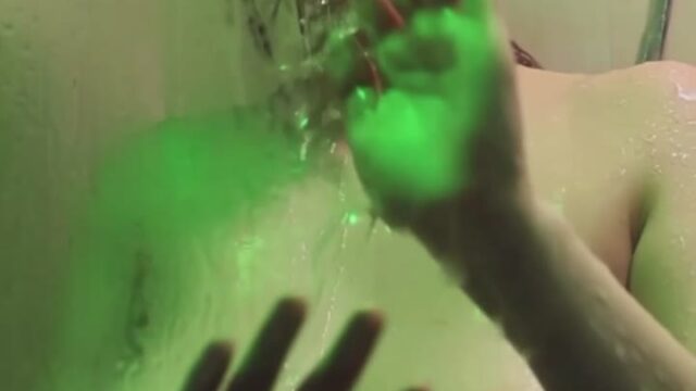 naked blackwidof taking a shower in onlyfans video