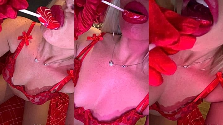 Charlotte Parkes Lollypop teasing small tits video