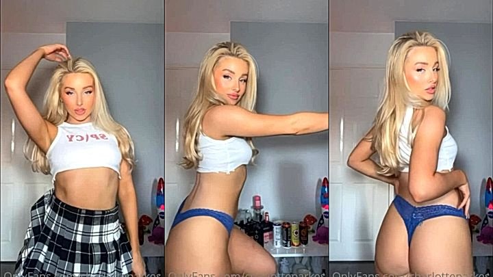 Charlotte Parkes removing her clothes leaked clip