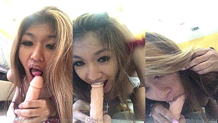 Asian Blonde clara trinity Dildo blowjob onlyfans clip leaked