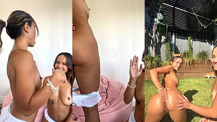 Hot lesbian girls enjoying in garden Connell Twins leaks