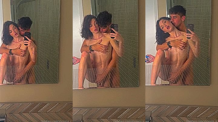 Hot american couple teasing in bathroom video leaked Shrooms Q
