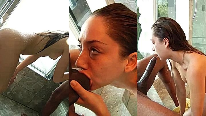 Hot girl Remy LaCroix enjoying blowjob with big cock leaks