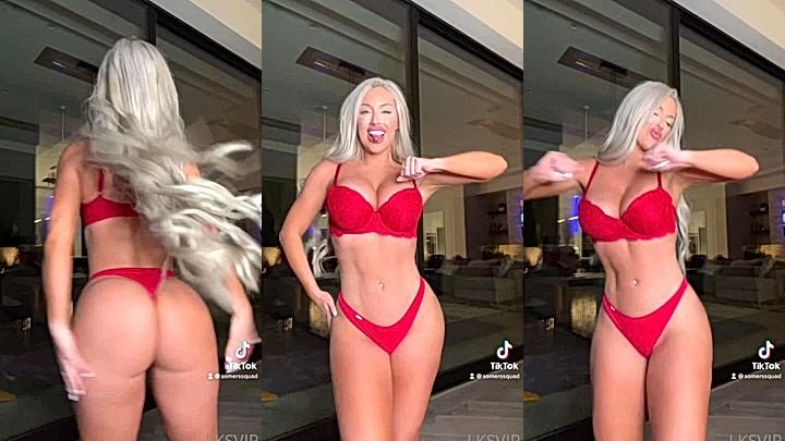 Laci Kay Somers teasing with hot body play for fans